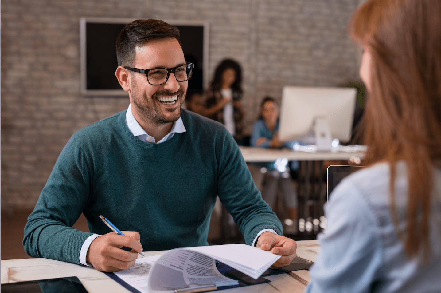 Ein Man und eine Frau.